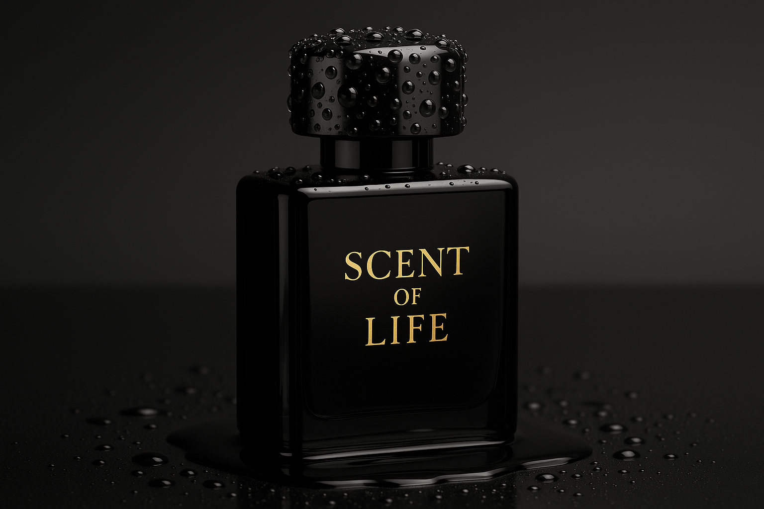 WRITE SENT OF LIFE ON BOTTLE IN MIDDLE OF BOTTLE WITH GOLDEN COLOUR